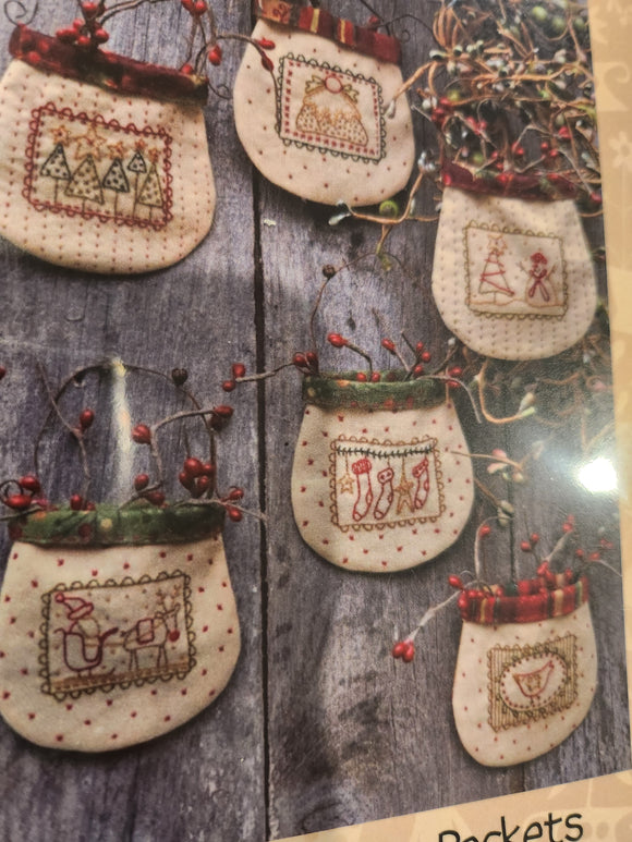 Christmas stamp pockets
