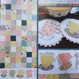 Tea time table runner and mug rugs.