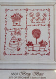 Redwork stitcheries