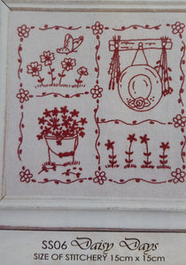 Redwork stitcheries
