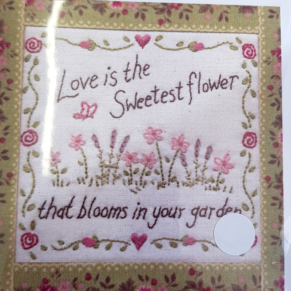 Floral Card- love is the sweetest flower...
