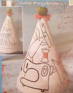 Creative Critters cone pincushion.