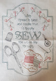With thread in Hand