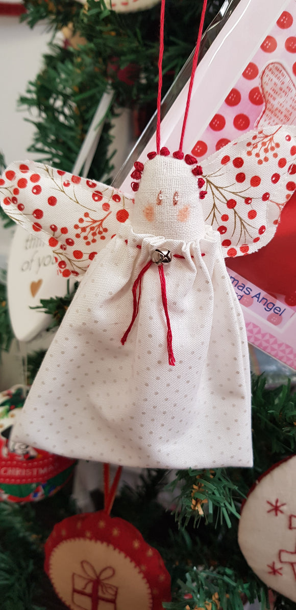 Quick Christmas angel kit in white.