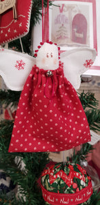 Quick Christmas angel kit in red.